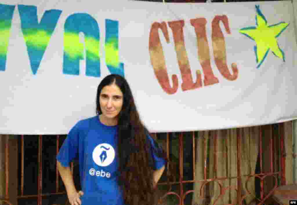 Yoani en el Festival Clic