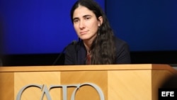  Yoani Sánchez habla en el Instituto Cato en Washington, DC. (EEUU). 